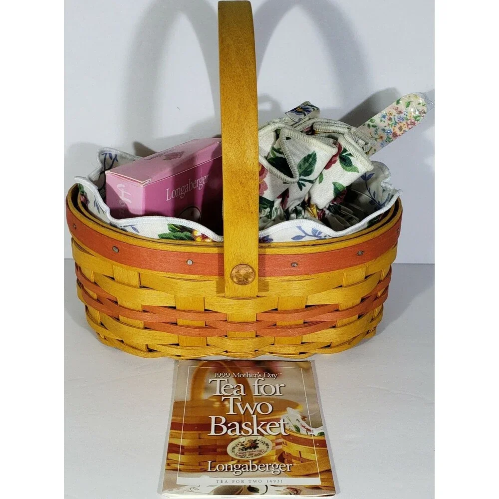 1999 Mother’s Day Longaberger Tea for Two Basket #14931 COMBO!
